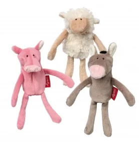 Set de marionnettes à doigts Les amis de la ferme signé Sikigid